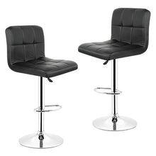 Load image into Gallery viewer, 2pcs Modern Fashion Bar chair Soft PU Leather Barstool Chair Swivel Adjustable High Stool Kitchen Living Room Decor Funiture HWC
