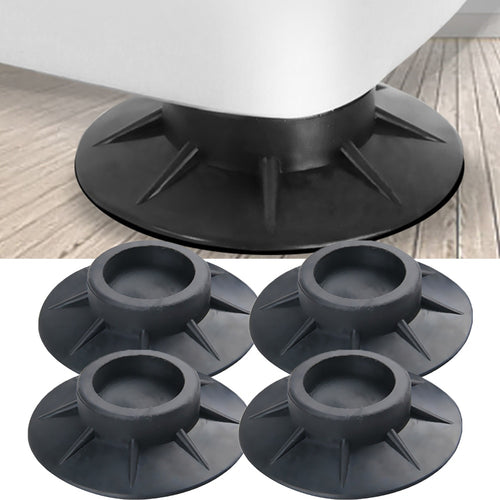 4Pcs Floor Mat Elasticity Black Protectors Furniture Anti Vibration Rubber Feet Pads Washing Machine Non Slip Shock Proof